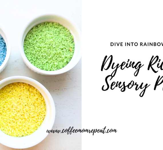 Dive into Rainbow Fun: Dyeing Rice for Sensory Play!