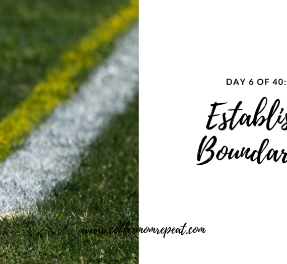 Day 6: Establish Boundaries